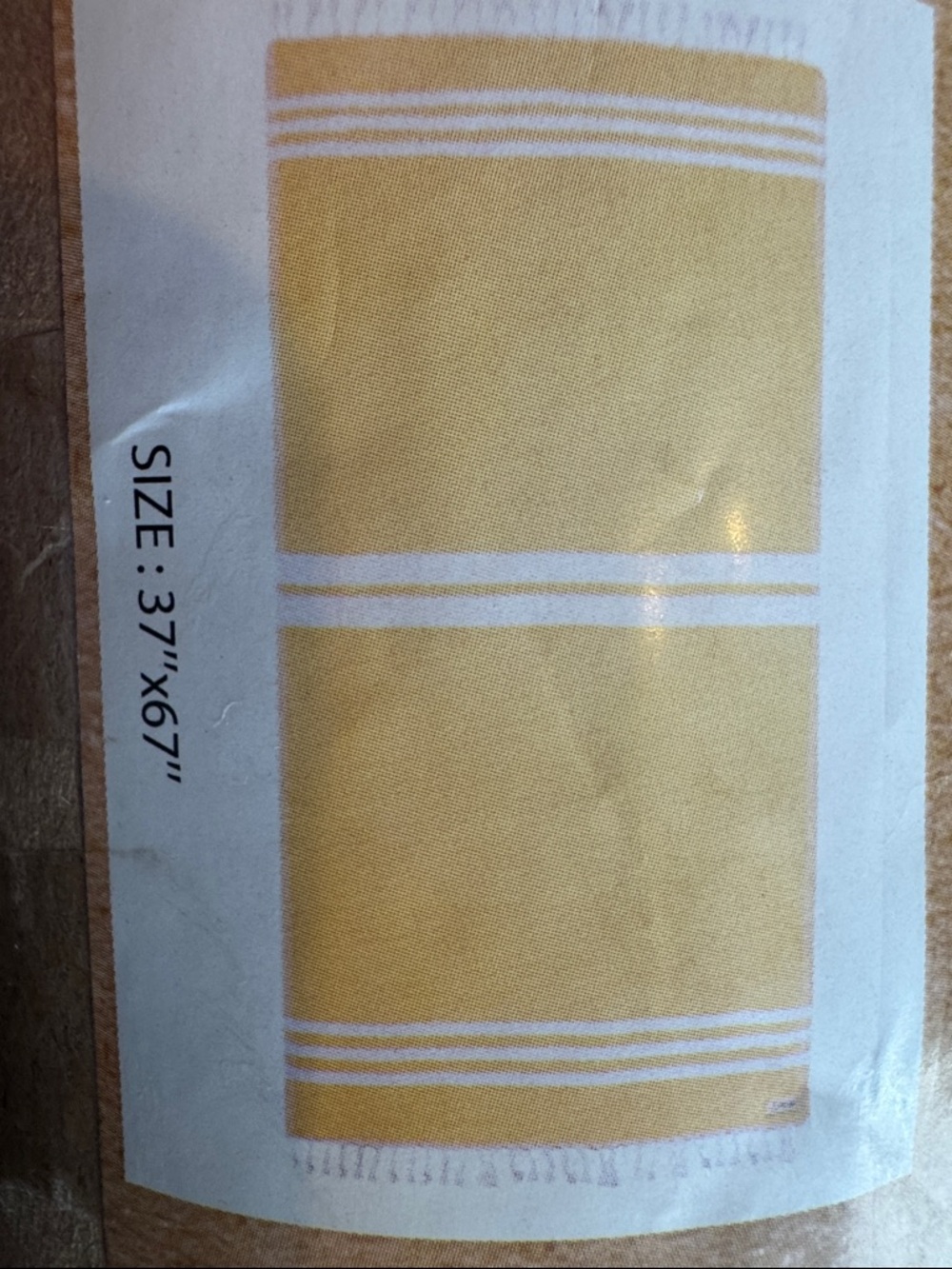 Sand Cloud Yellow & White Striped Beach Towel - Picture 3 of 6